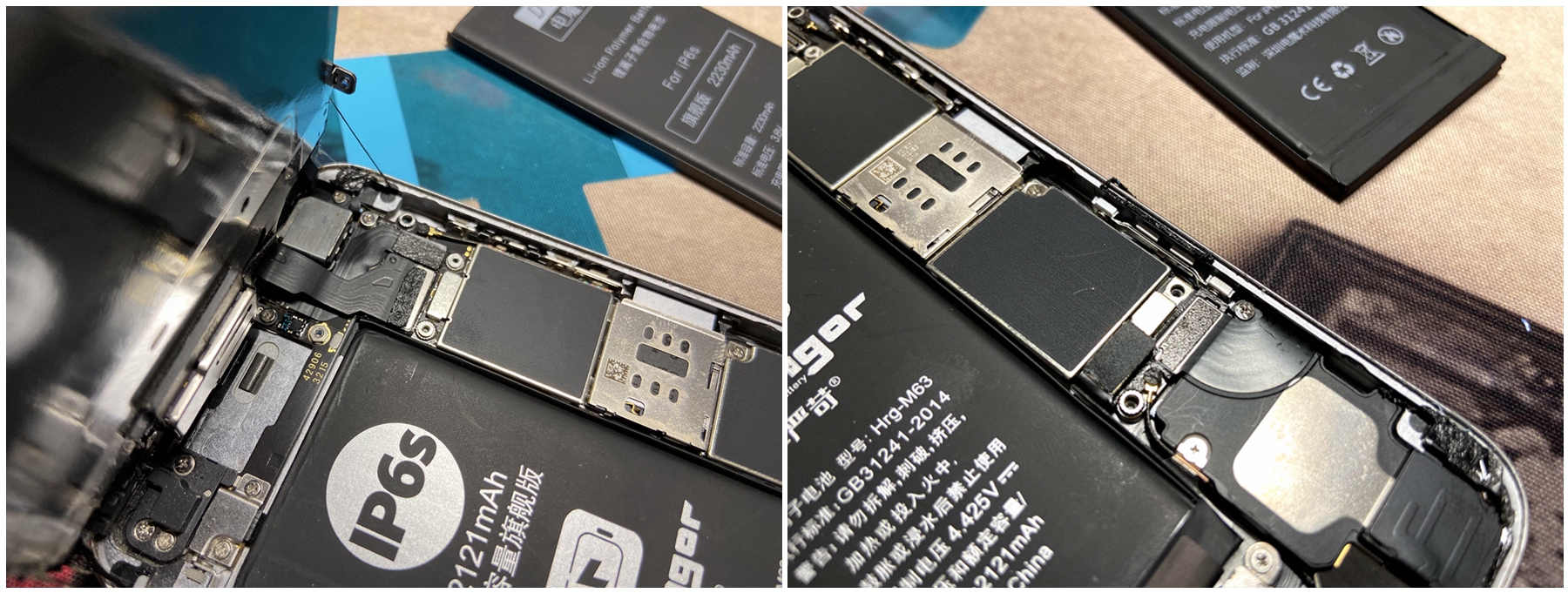 今天给2年717次电池循环次数的苹果6s动了个手术,纯干货多细节）