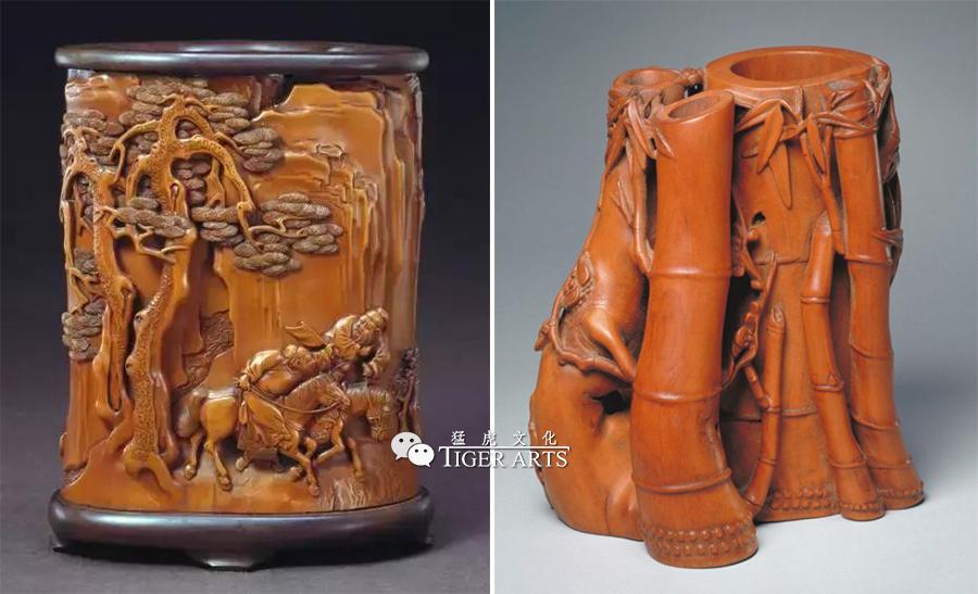 笔筒文艺中式,笔筒竹子论语