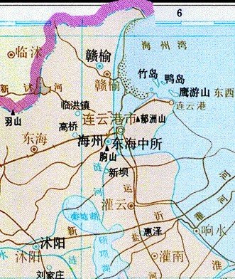 连云港地图区域划分,江苏连云港地图全图