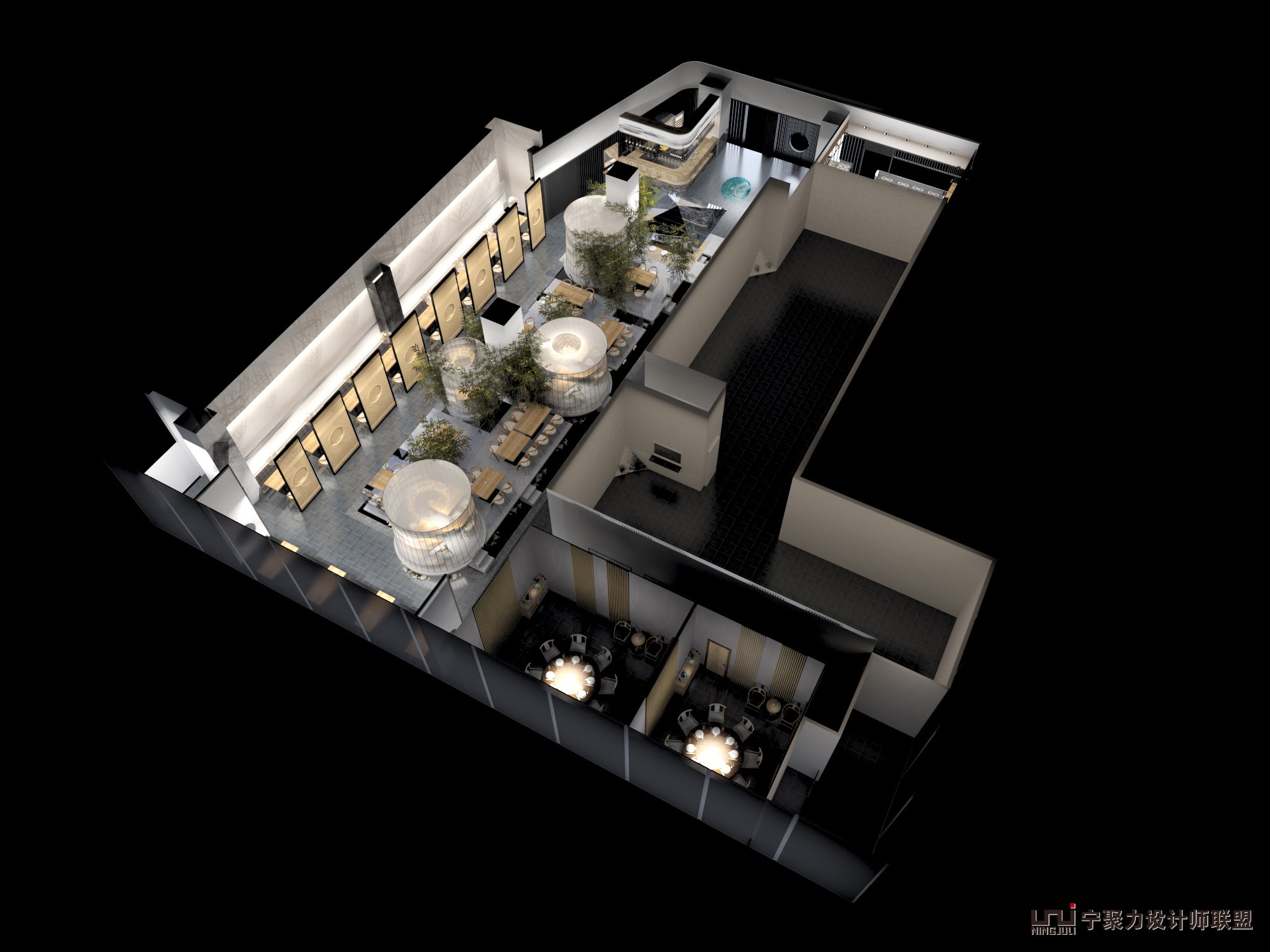 火锅店烧烤店设计分享,自助烤肉火锅店设计