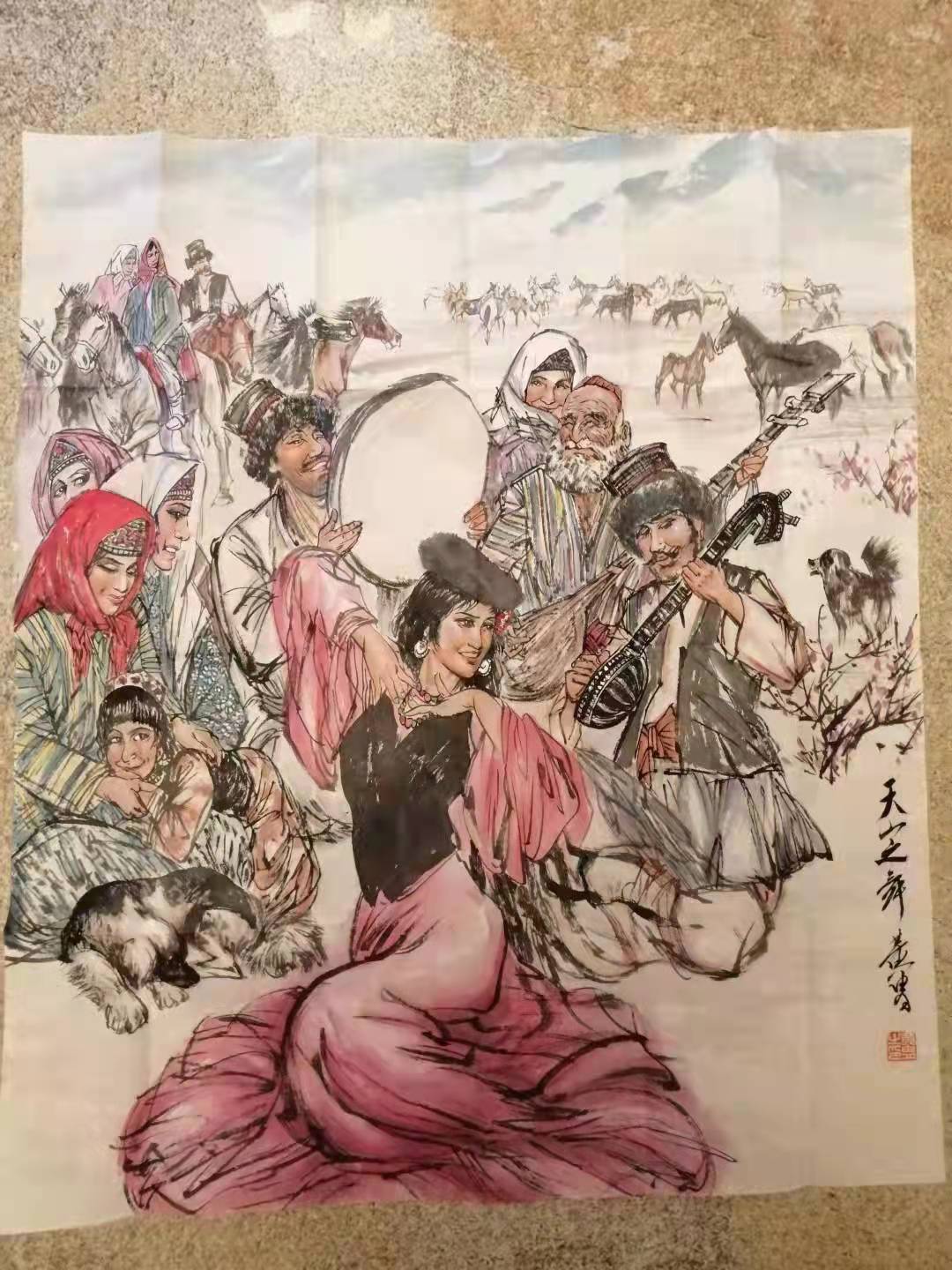 黄胄画作真品价格,黄胄作品精品画