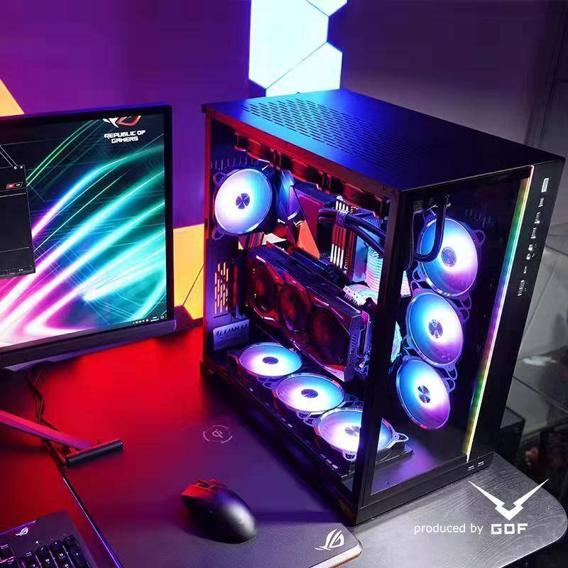 联力包豪斯o11devorgb黑色,rog粉