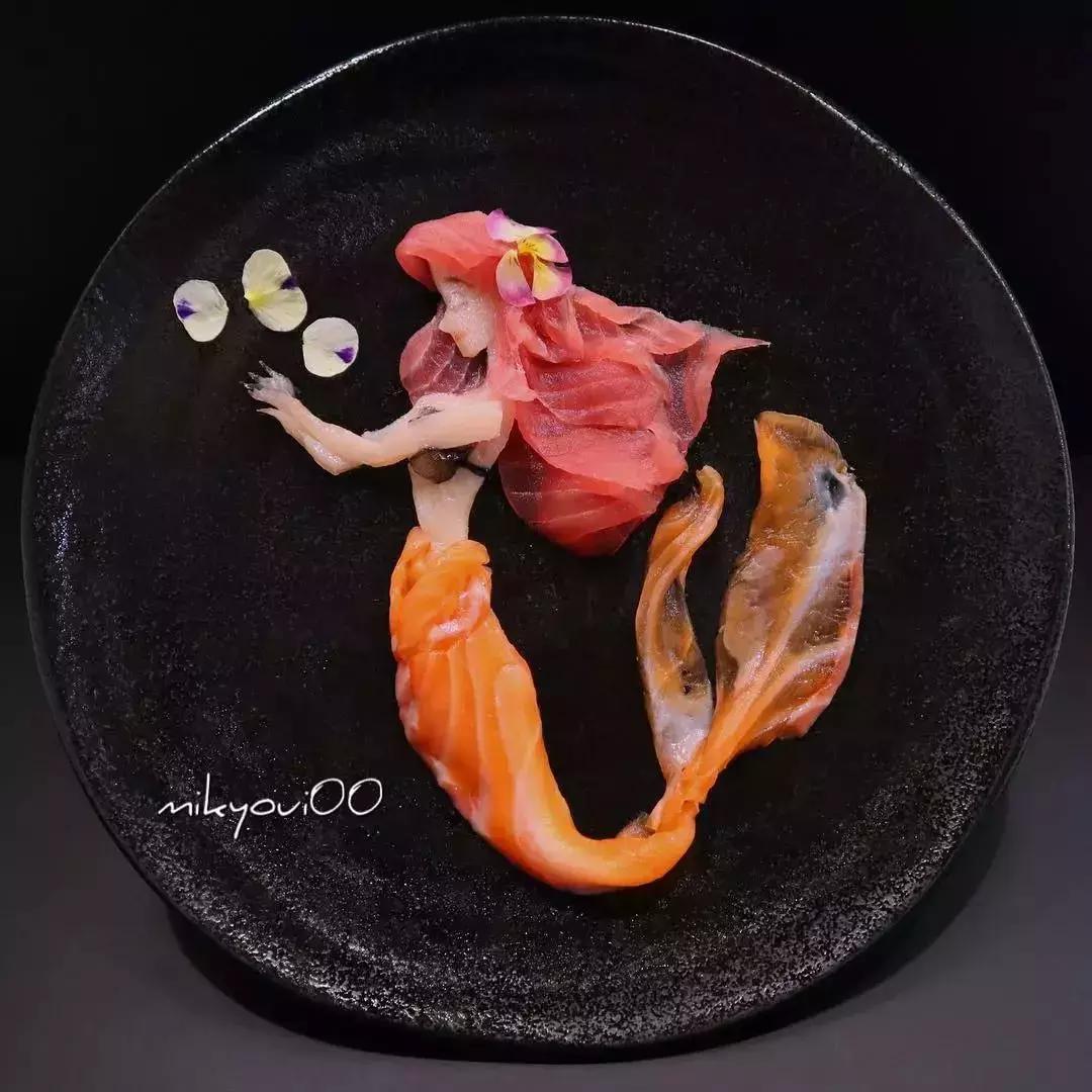 他用3d作画每张图都美到窒息,用三文鱼作画也能美到爆