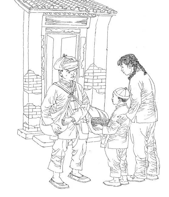 看连环画,清末老北京民俗画