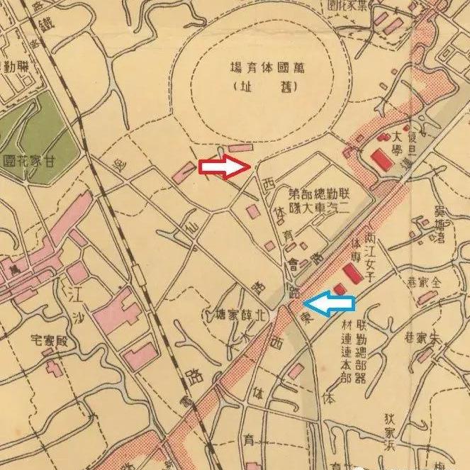 东西体育,上海体育场与虹口体育场