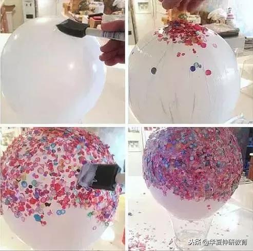 气球创意手工制作,创意手工气球印画