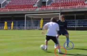 梅西观看自己过人,梅西过人的搞笑视频