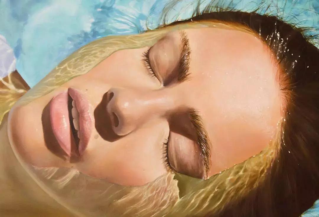 他画了一波美人，笔触精致，活色生香