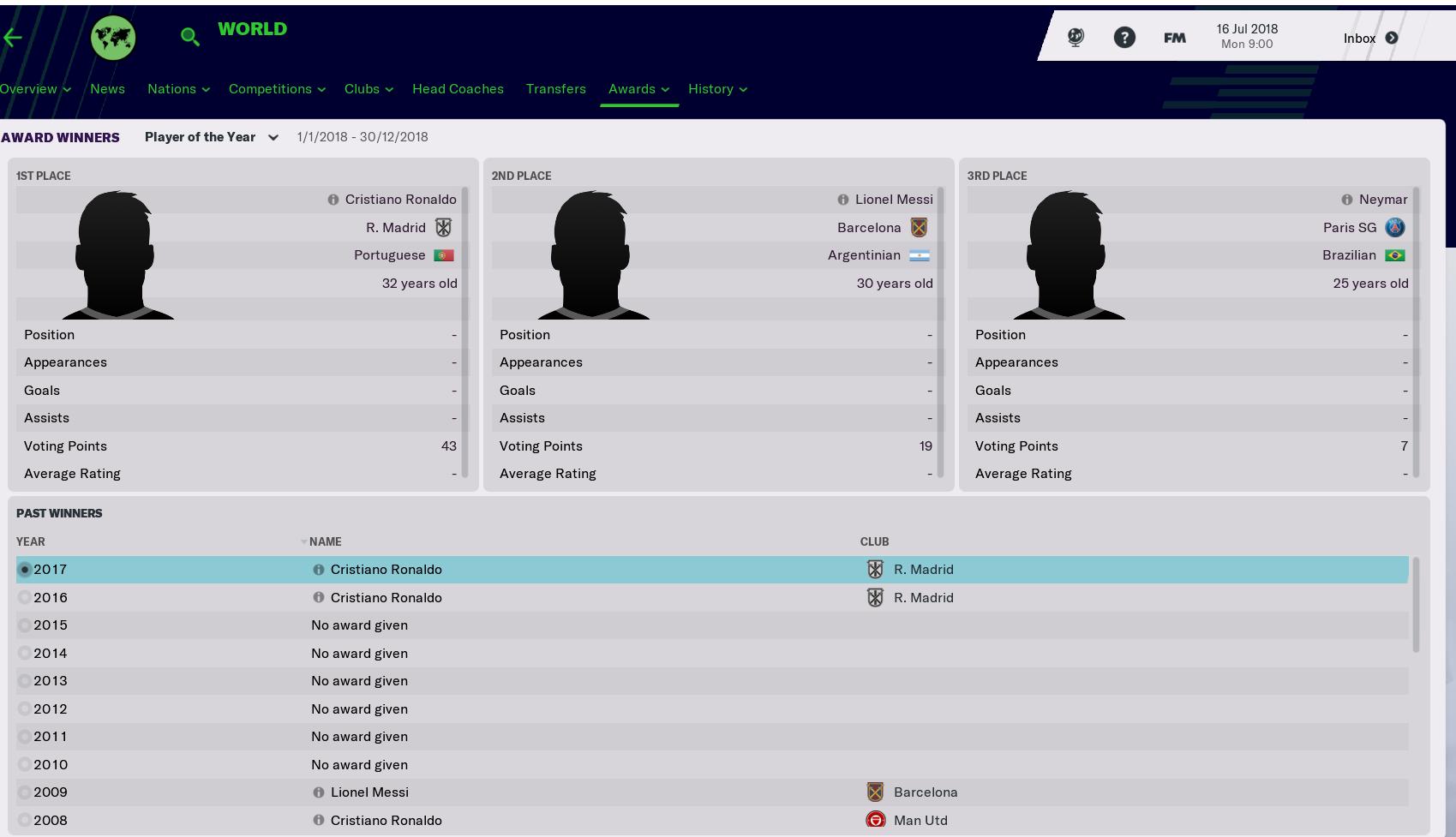 群妖峥嵘，时间慢走——回忆FM2006十大妖星C罗（七）