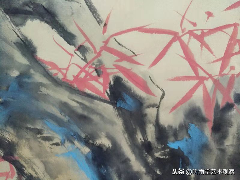 军旅画家兰晓龙《双清图》：一丛新竹，几茎兰草！