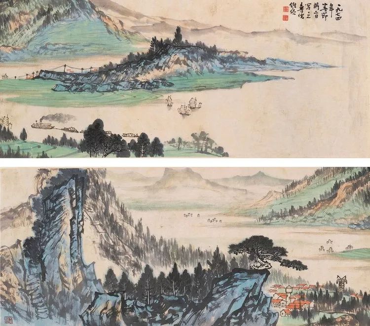 陈继儒山水画作品欣赏,陈良宗山水画作品欣赏