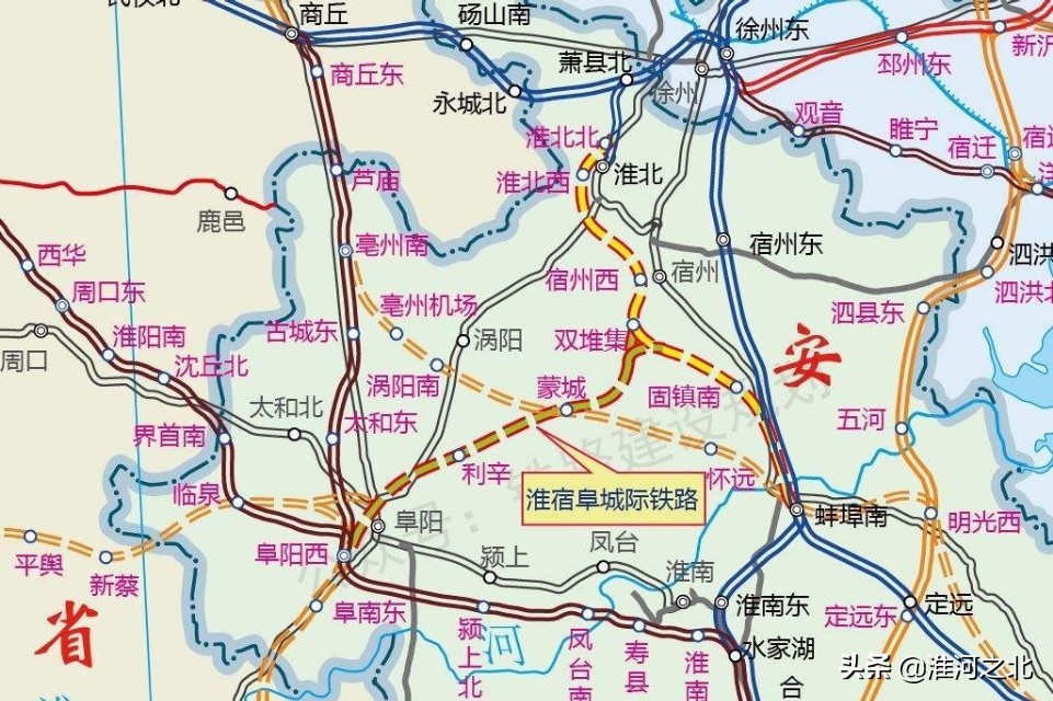 皖北阜阳蚌埠淮北,安徽皖北2024铁路