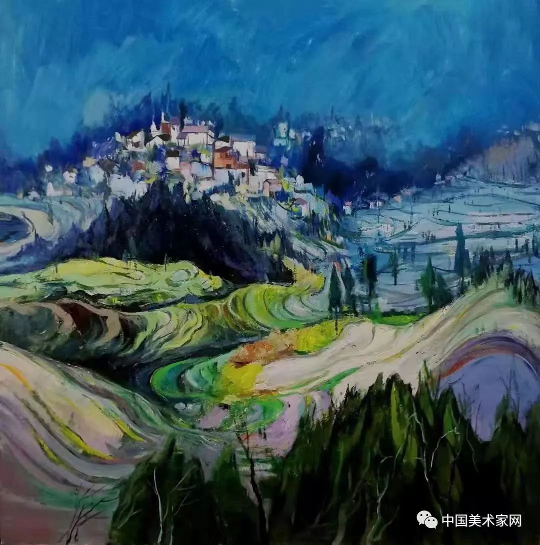 油画家陈健早期作品,陈健画家作品