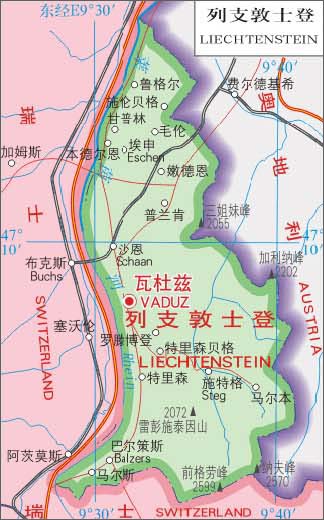 列支敦士登官方语言德语,列支敦士登欧洲国家