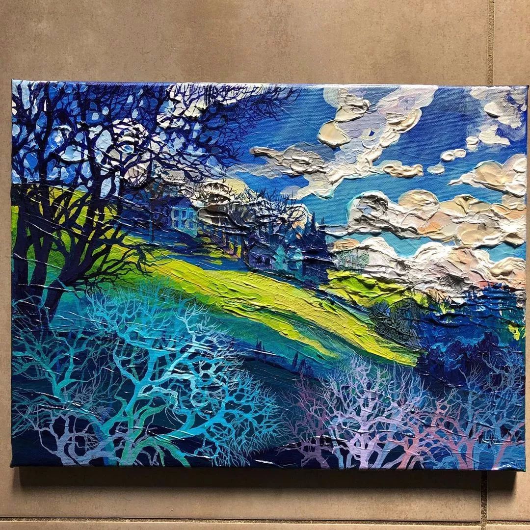 巨幅油画抽象零基础怎样画,油画基础知识油画风景应该怎么画