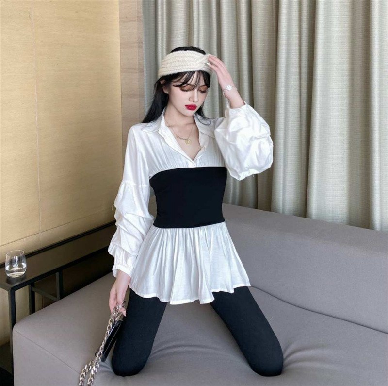 夏款洋气减龄针织衬衫,时尚减龄针织衬衫