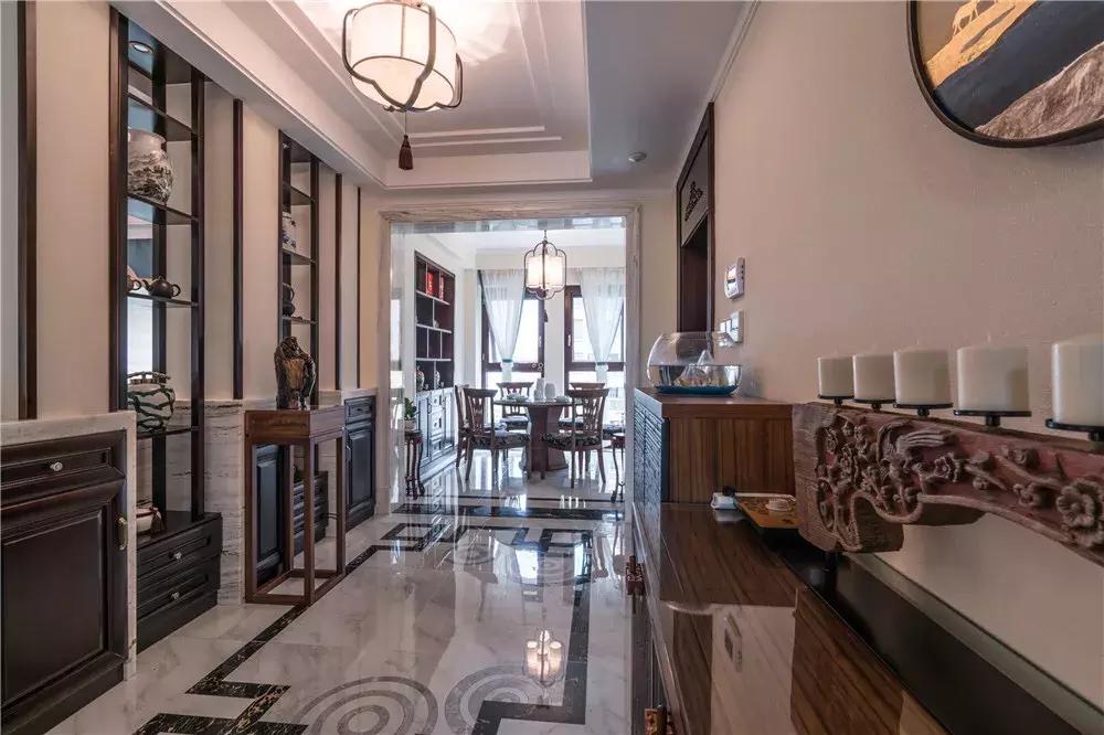 140平新中式极简轻奢风预算,140平客厅新中式装修效果图