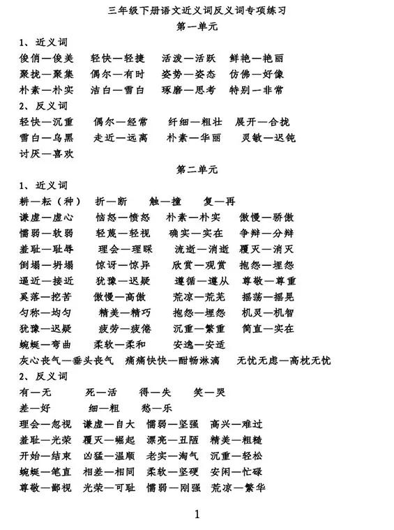 部编版三下生字视频,部编版三下语文多音字整顿