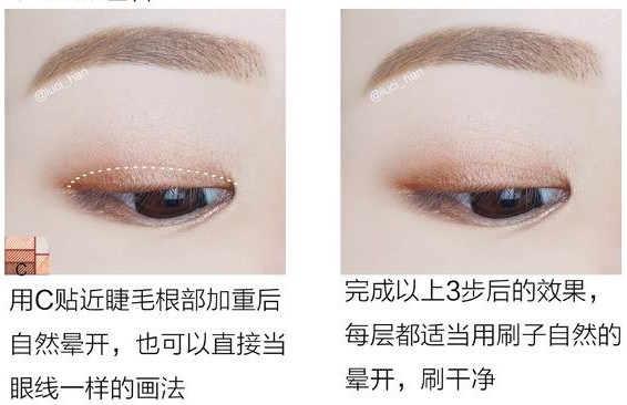 眼影教程新手画法,教画眼影适合什么眼影盘