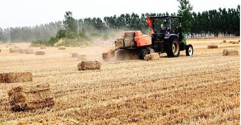 柿黄集村：麦秸打捆成饲料一天能挣400多