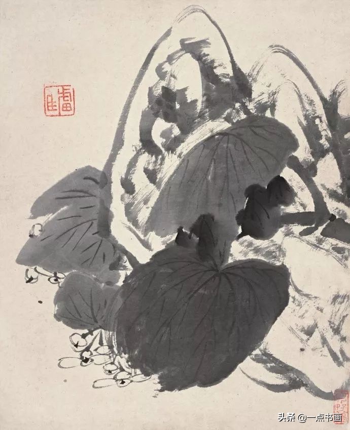 清代山水花鸟画家名单,清代画家朱耷的花鸟画画得很简练