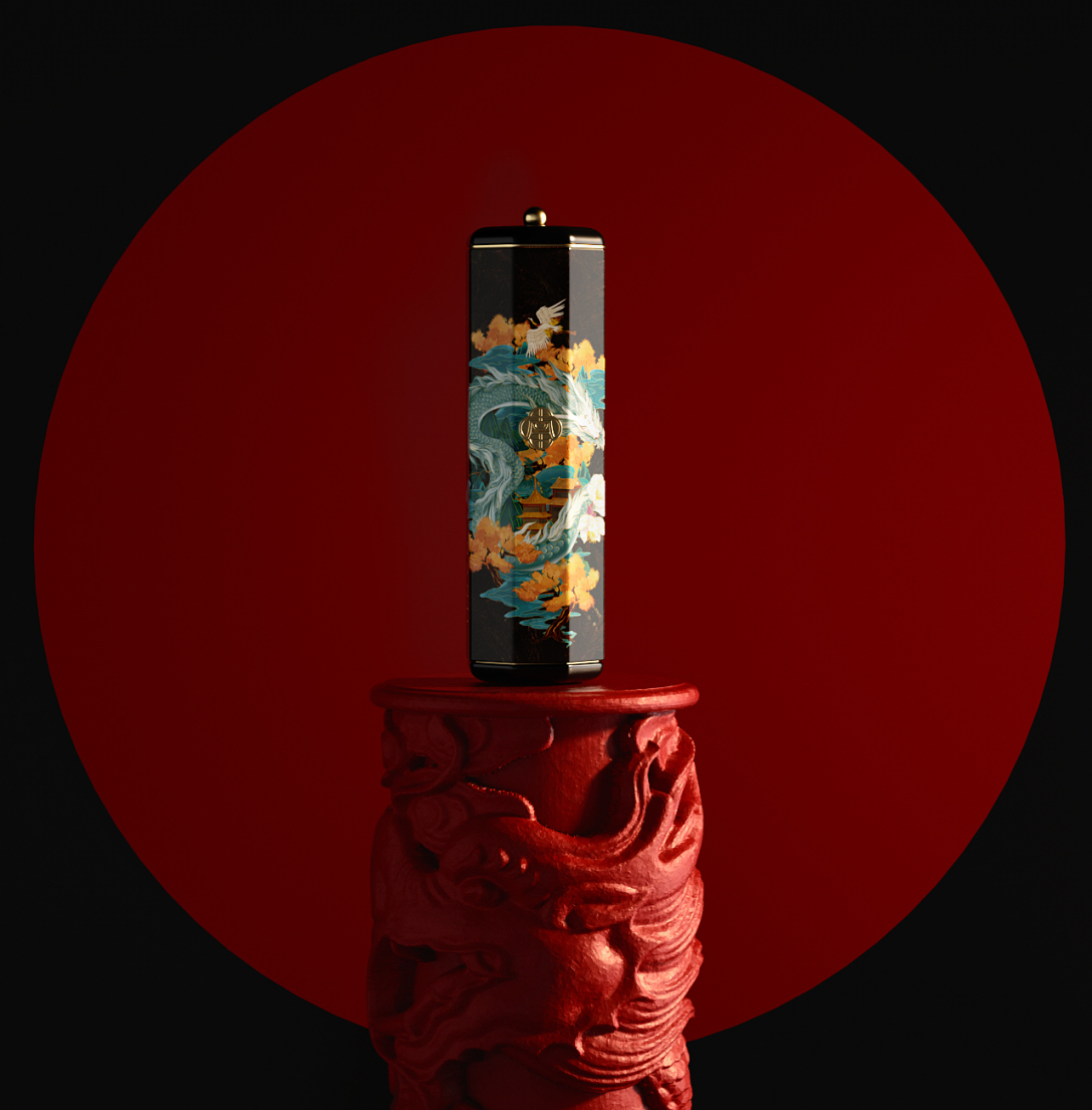 美妆品牌设计效果图,美妆品牌中国元素设计