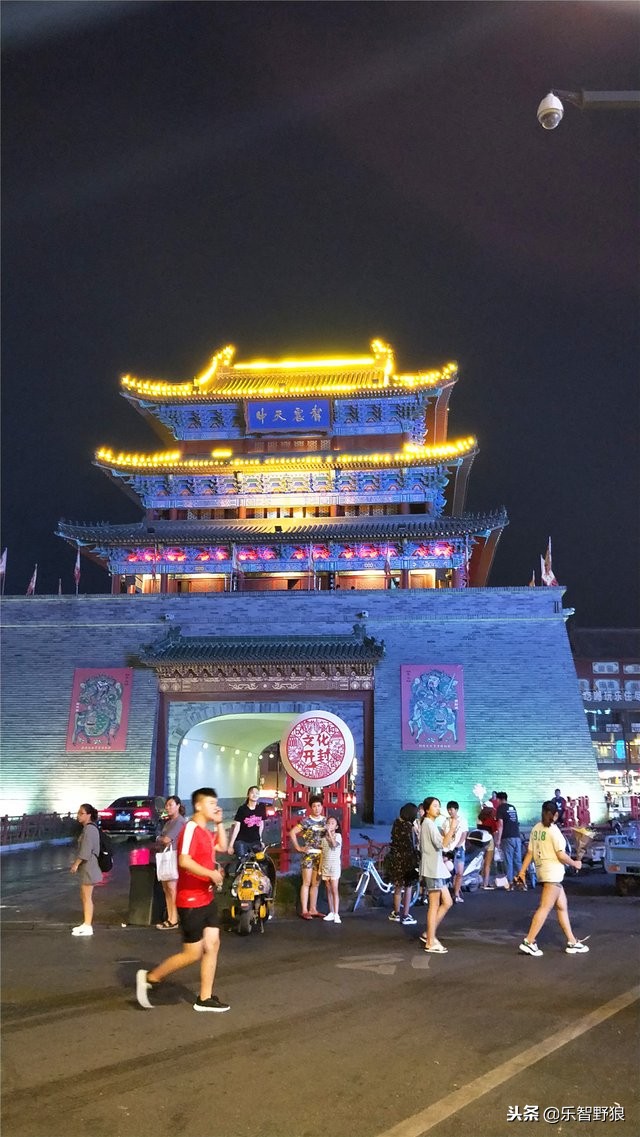 开封鼓楼夜景,开封鼓楼公园