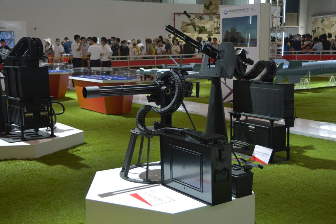 珠海航展14.5毫米三管转管机枪,新型轻机枪珠海航展