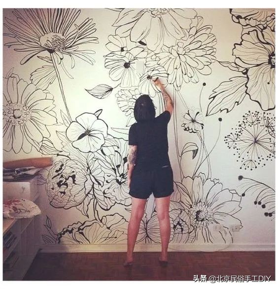 好看好画的墙绘,适合自己动手画墙绘的图片