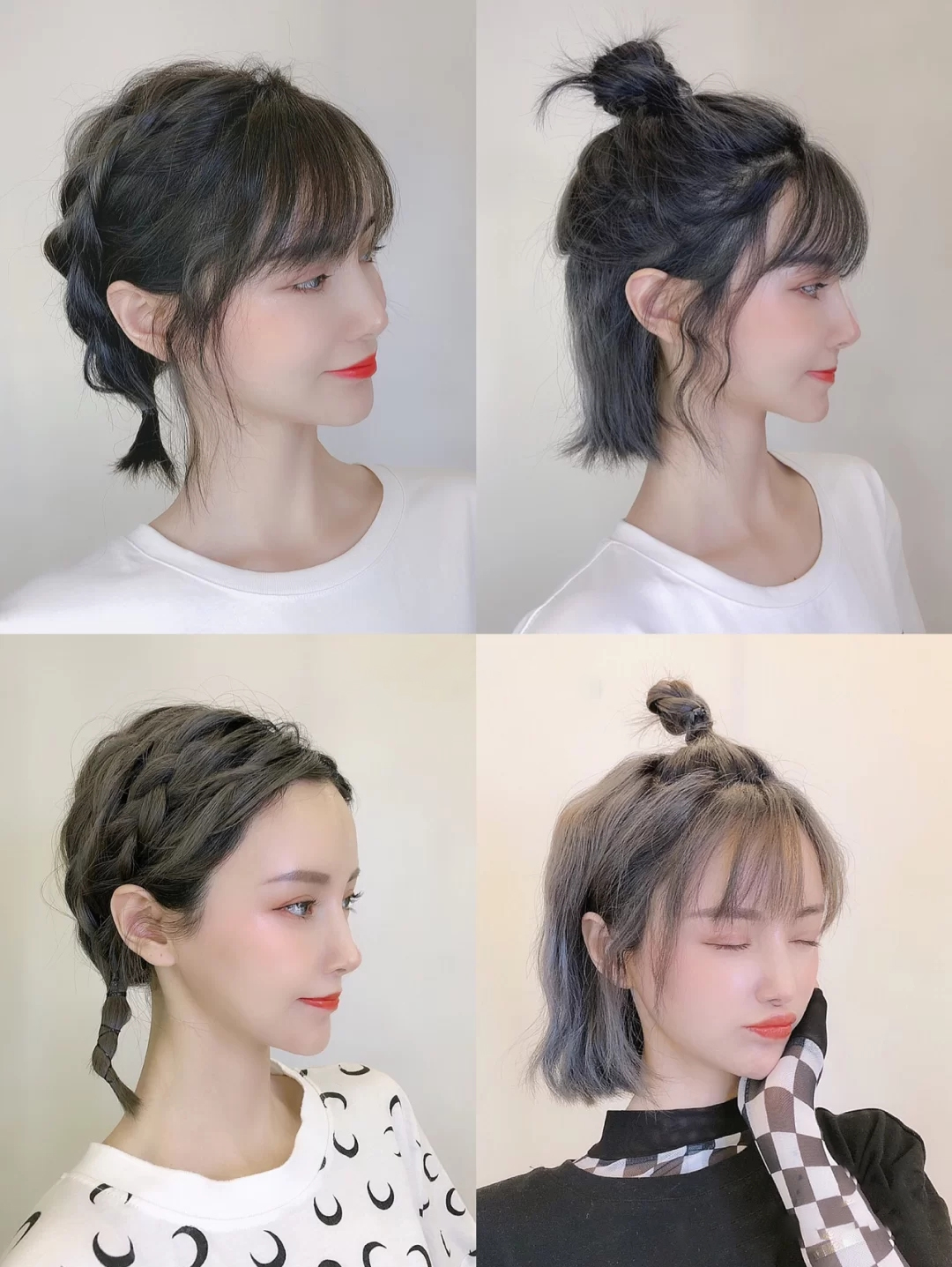 一款修饰脸型又减龄的短发快来get,适合高颧骨的日系短发