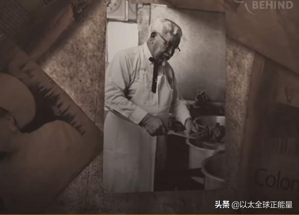 有八块腹肌的肯德基爷爷,肯德基老爷爷亲自做炸鸡