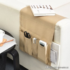 布艺挂兜墙挂式收纳袋欧式,布艺棉麻防水三层挂式收纳袋