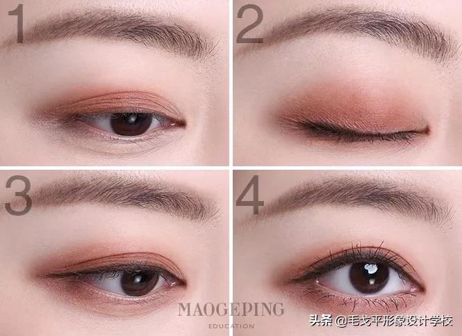 四色眼影盘怎么画眼影,新手眼影怎么画真的简单又好看