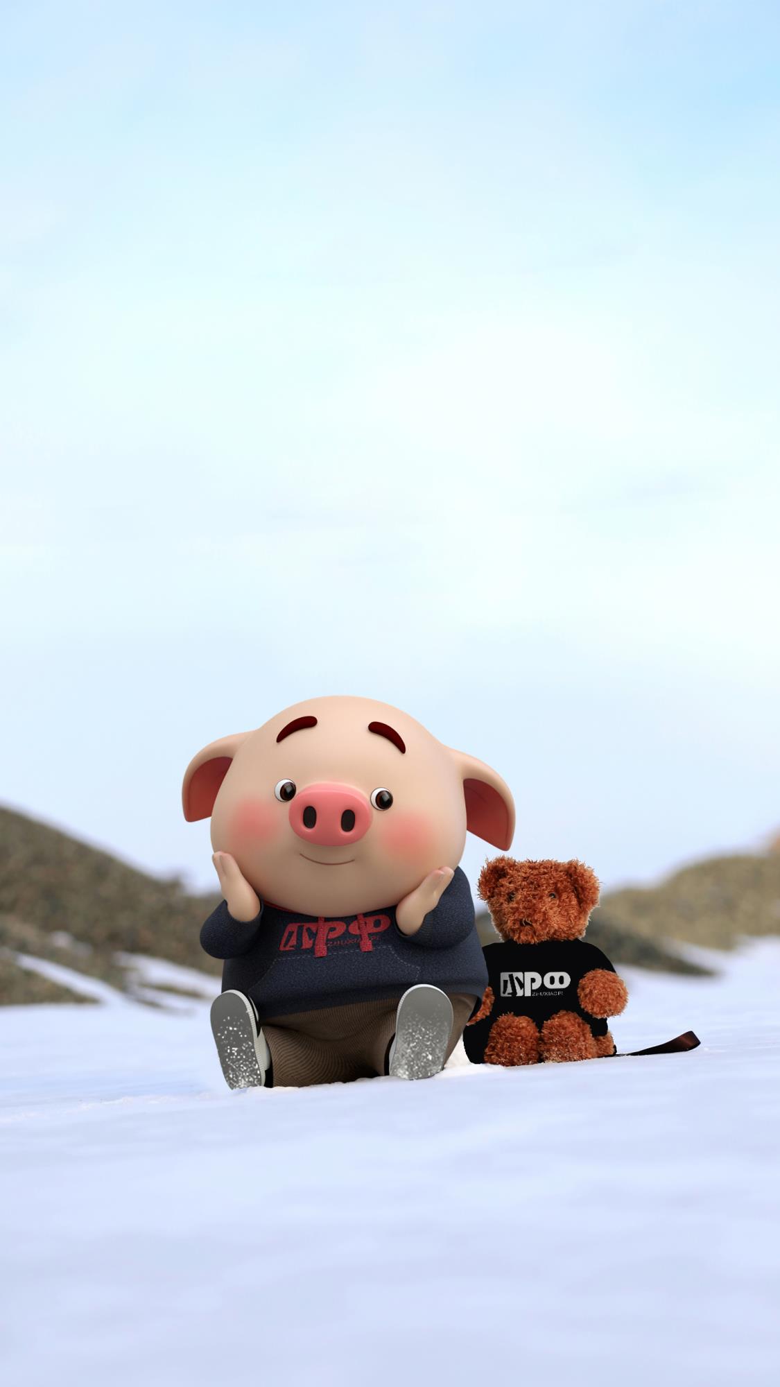 手机壁纸264期｜最近超火的小猪猪壁纸、高清手机壁纸