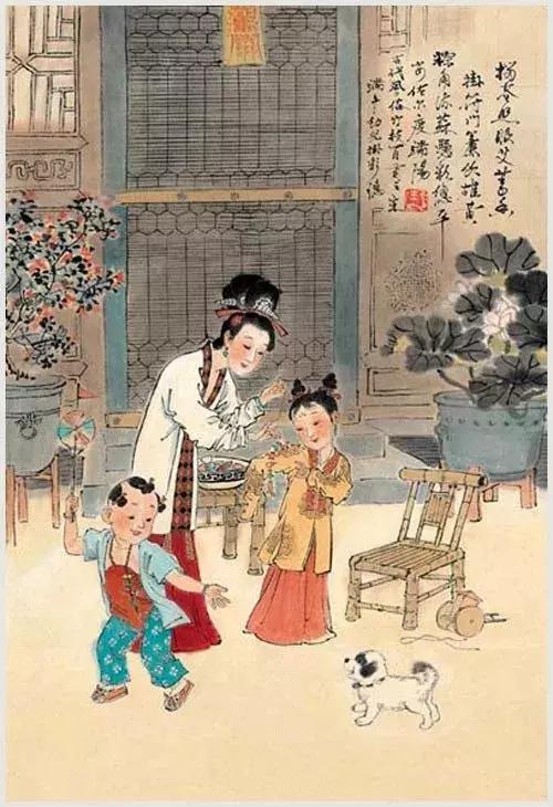100首诗词100张风俗图太美了,100幅中国古风俗画
