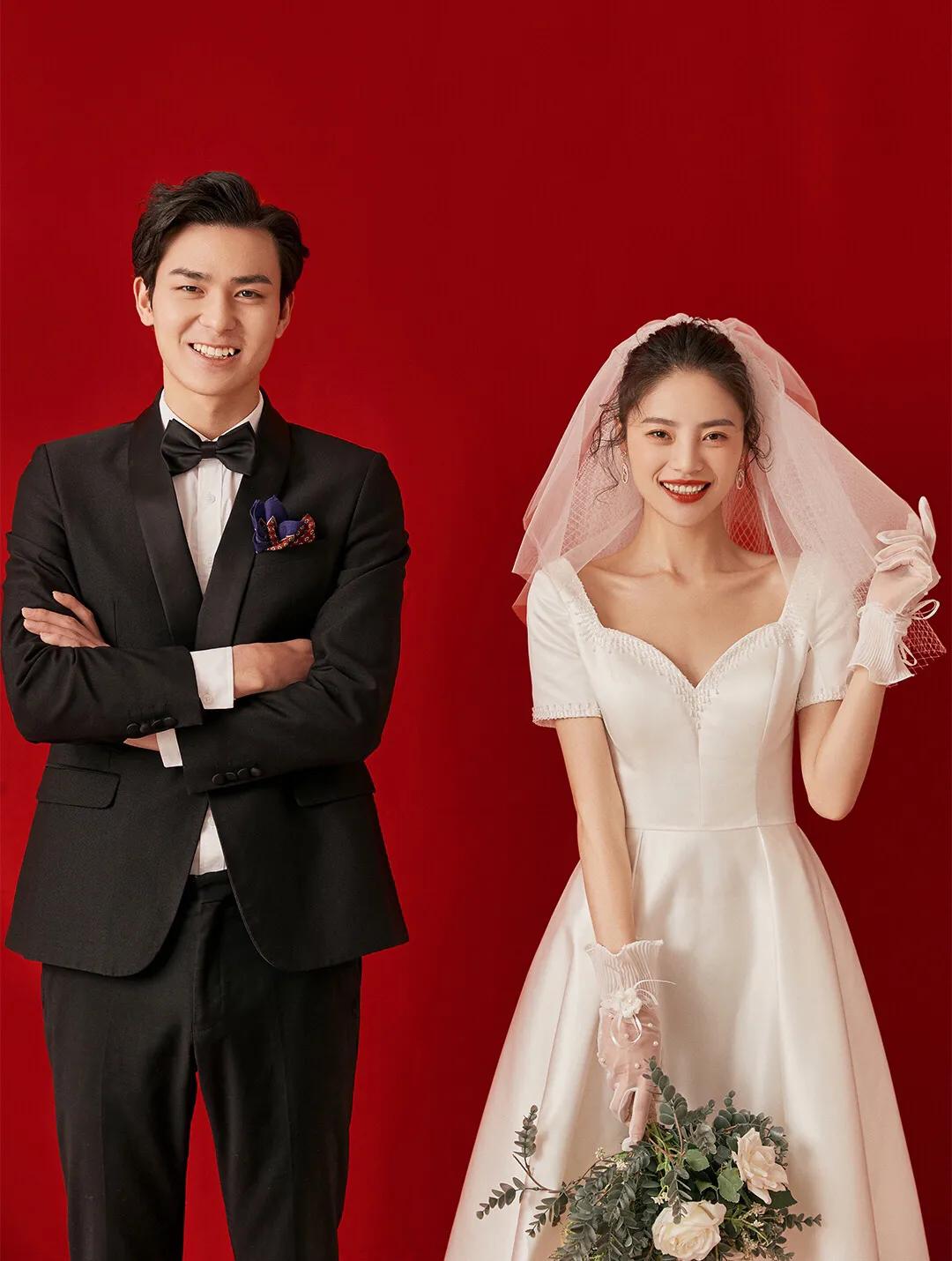 油画复古风婚纱照从画里面走出来,手绘婚纱照肖像油画风格