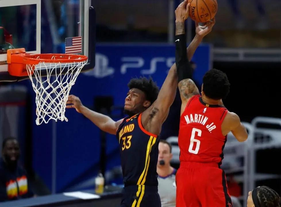 勇士vs掘金怀斯曼集锦,掘金这波到底是亏还是赚