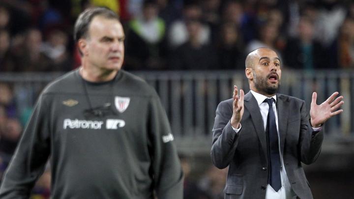 贝尔跟瓜迪奥拉,贝尔萨和瓜迪奥拉打对攻