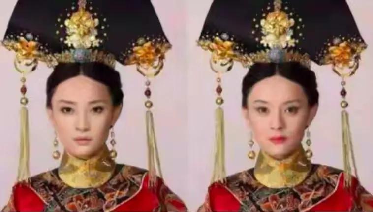 蒋勤勤和孙俪简直太像了,孙俪甄嬛与蒋勤勤纯元皇后对比照