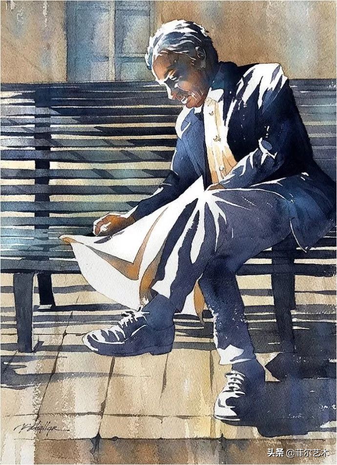 水彩意境图片欣赏,水彩颜色丰富