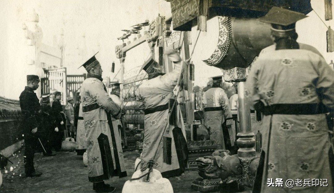 袁世凯祭天大典照片,袁世凯称帝祭天仪式片段