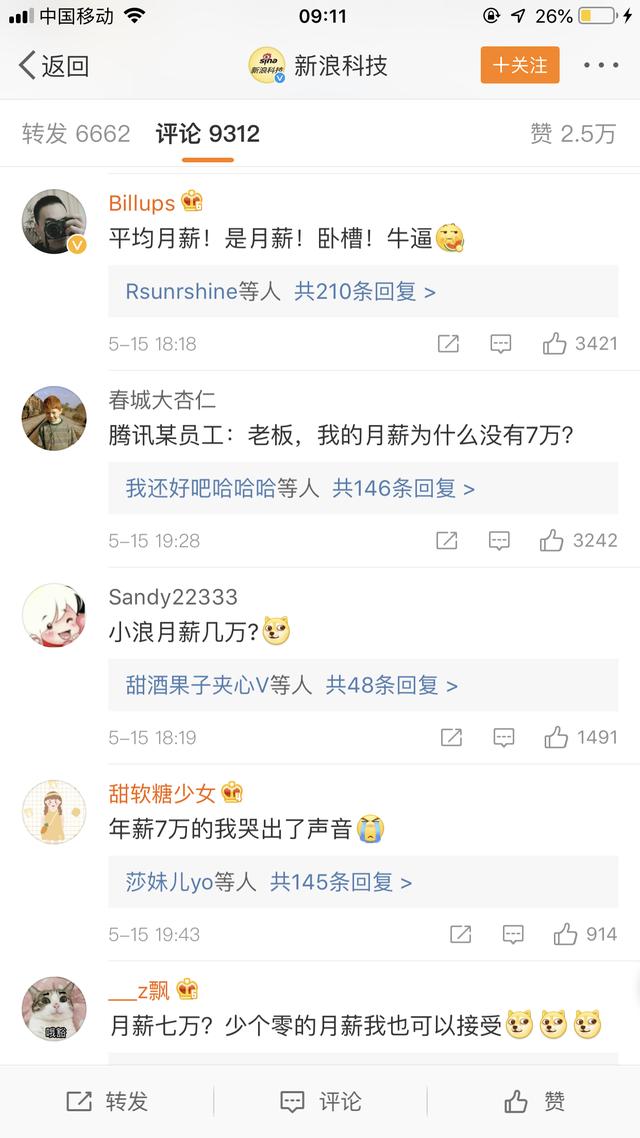 腾讯平均月薪7万不及华为零头，我来告诉你程序员的真实情况