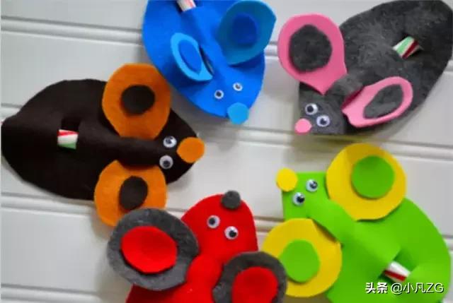 手工制作小老鼠幼儿园,亲子手工制作小老鼠幼儿园