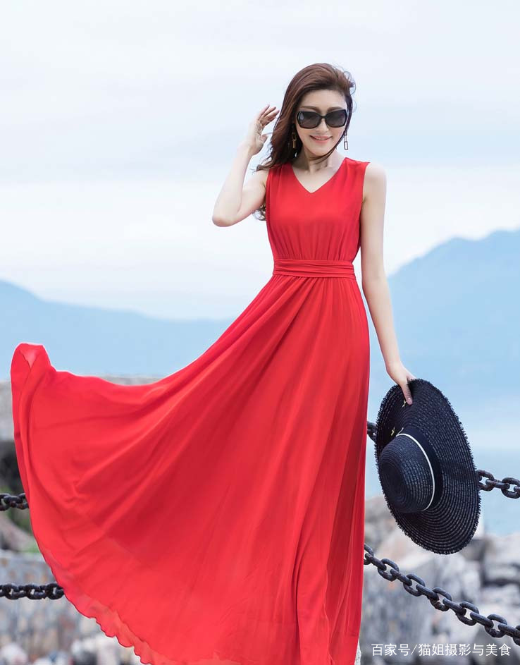 雪纺长裙穿出来飘飘欲仙淑女控不得不看要聚焦眼光就这样穿