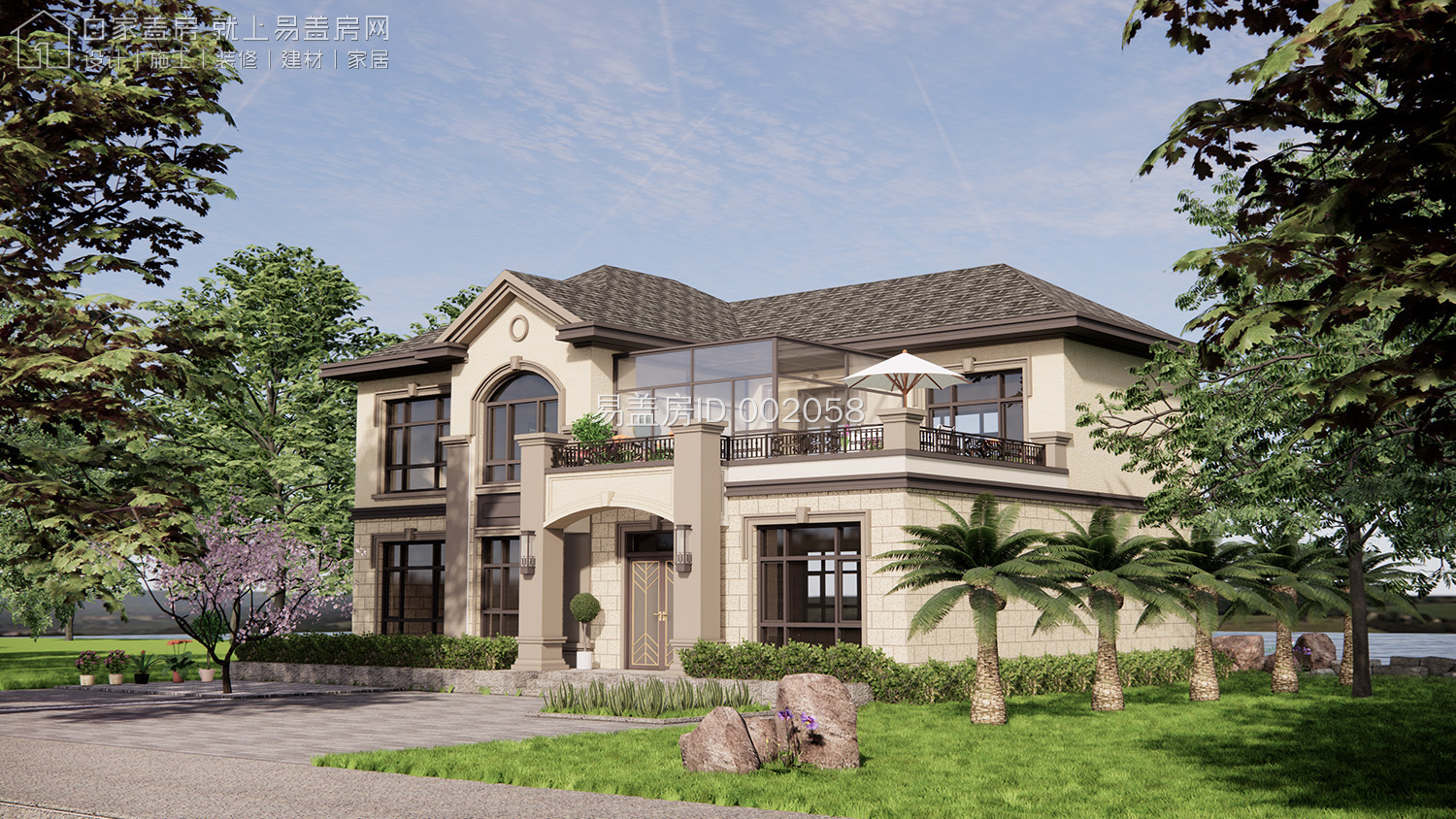 江苏南通法式独栋庄园别墅,南通顶级新中式别墅