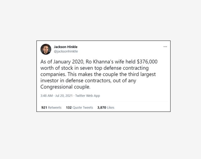 “佩洛西有多富？”，这文章里的这么一句话，点燃美国网友怒火