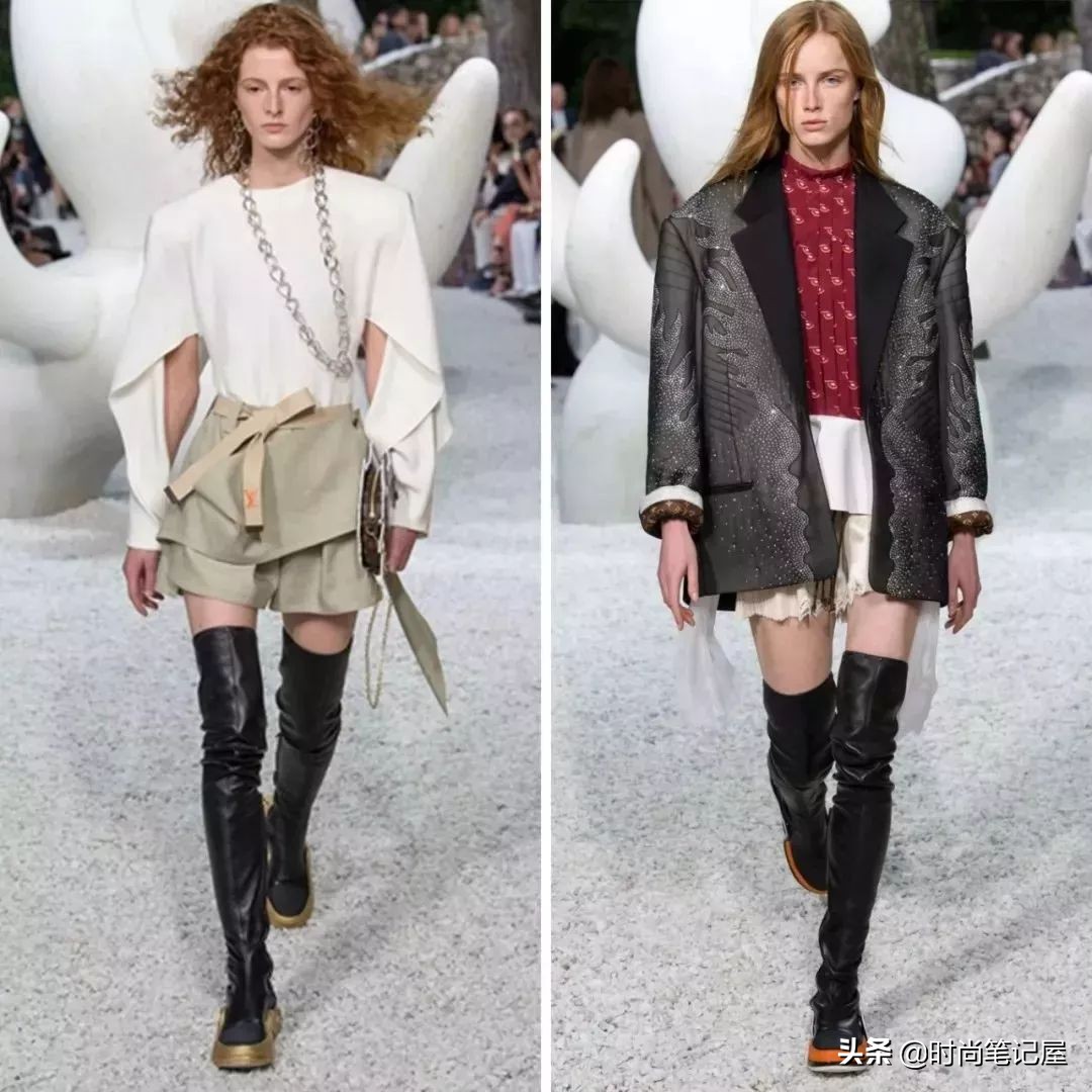 裙子秋冬款搭长筒靴,裙子秋冬款配长筒靴