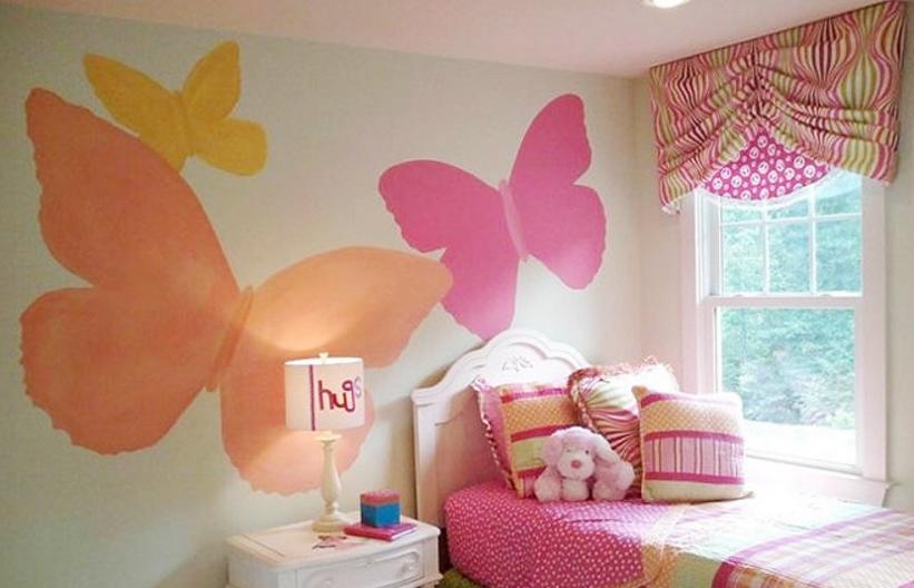 适合10岁儿童房墙绘,适合孩子屋里的墙绘