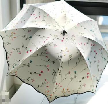 高颜值又防晒又防雨的雨伞,五折伞防晒小巧便捷遮阳雨伞