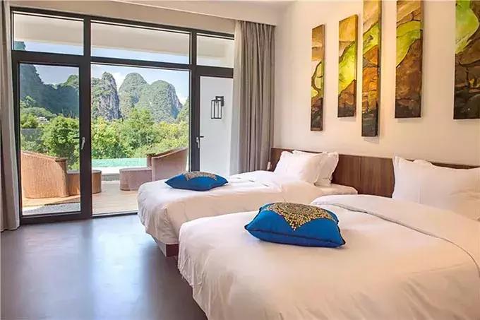 阳朔带潜水池价格适中的酒店,阳朔旅游比较方便的酒店